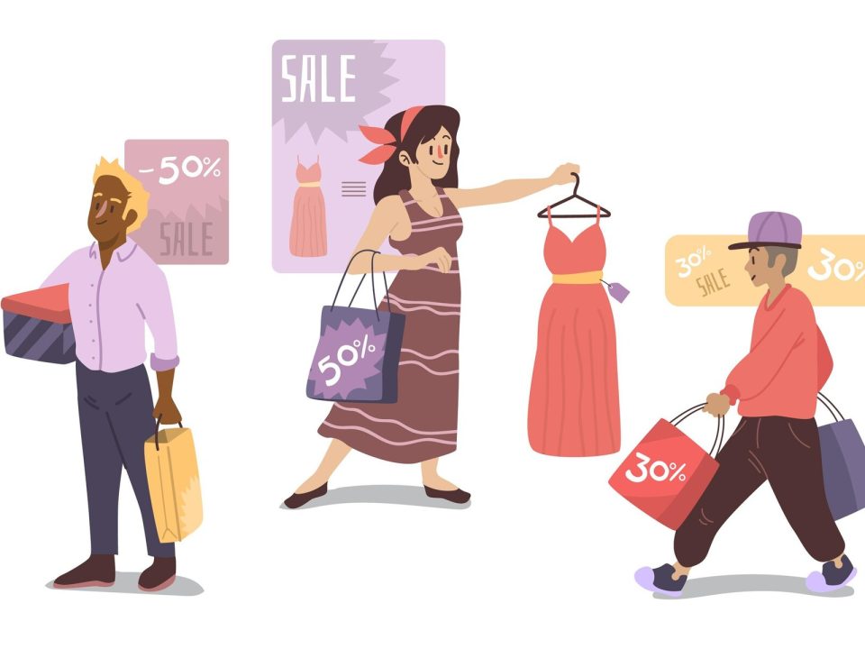 flat-hand-drawn-people-shopping_23-2148823204